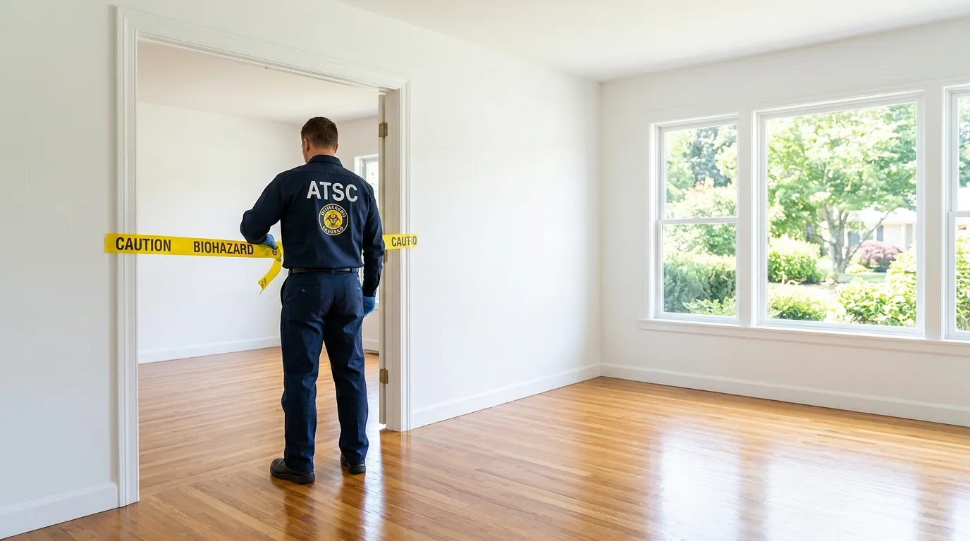 Certified biohazard cleanup crew performing Decomposition Cleanup in Kenneth City